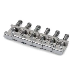 Traditional Tremolo Saddles For Strat, Chrome, Set Of 6 - StewMac