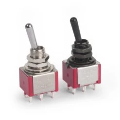 Mini Toggle Switches, DPDT - StewMac