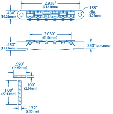 Original ABR-1 Tune-o-matic Bridge - StewMac - Image 5