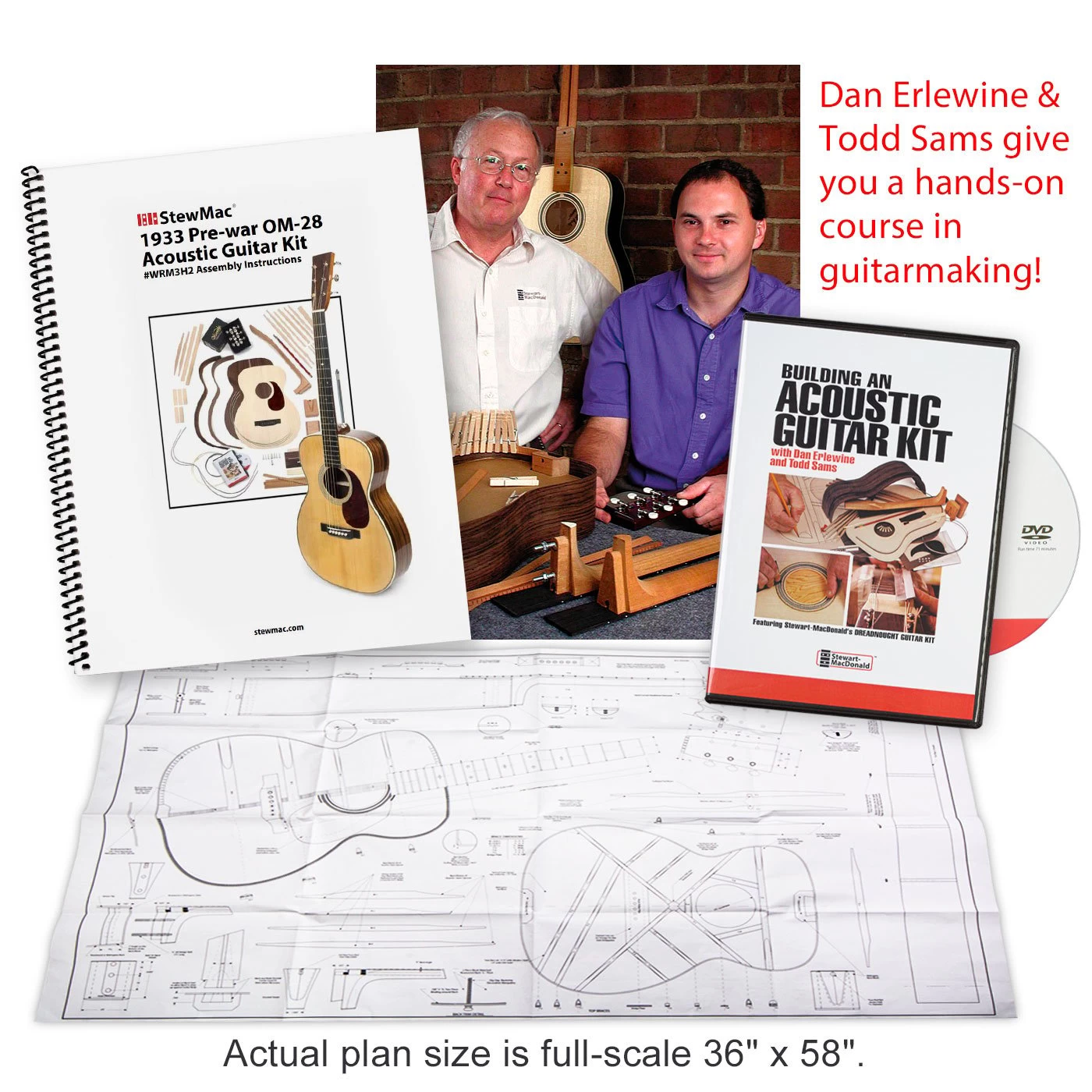 1933 Pre-war OM-28 Acoustic Guitar Kit - 166 - StewMac - Image 5