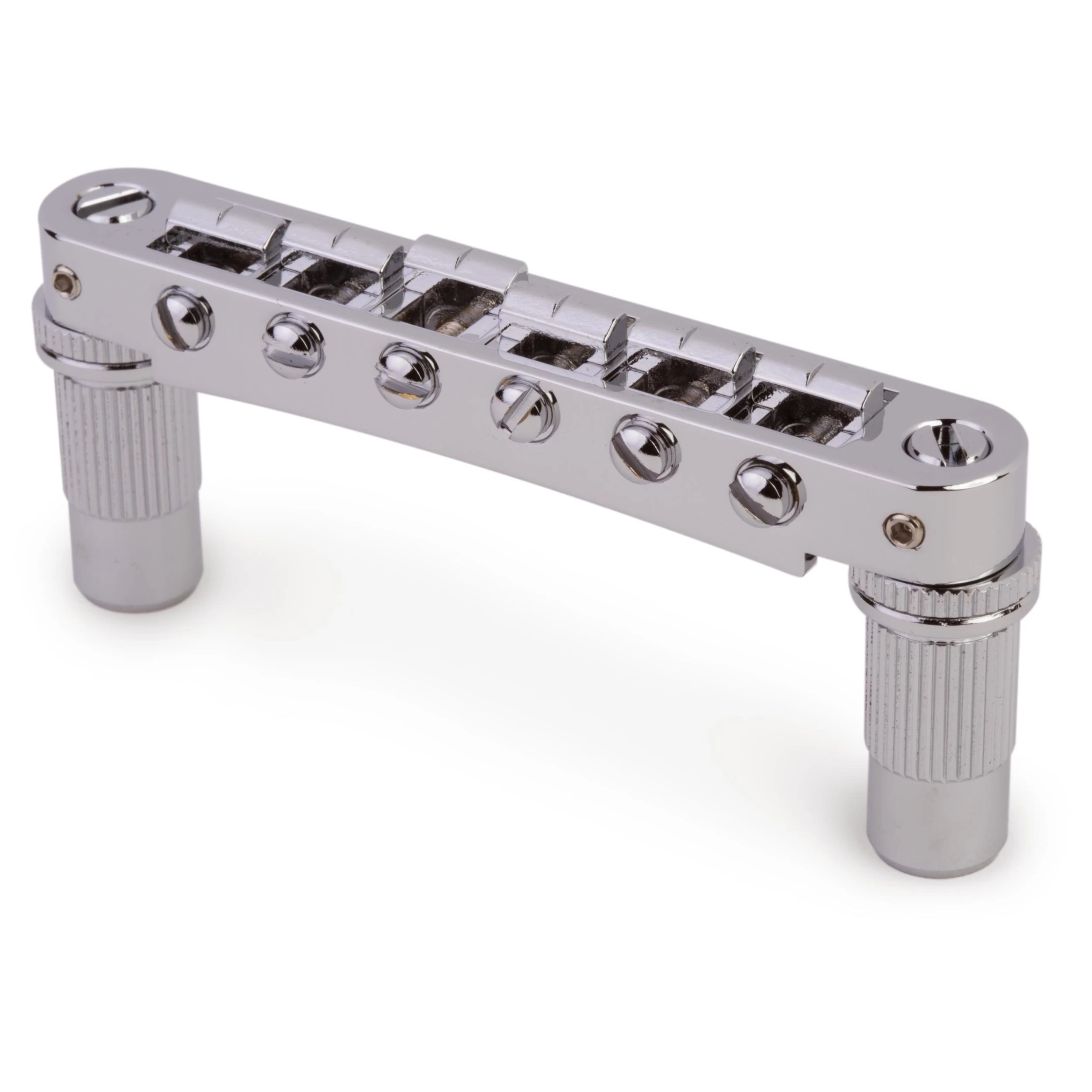 TonePros TPFA Aluminum Tune-o-matic Bridge With Bell Brass Saddles - StewMac - Image 4