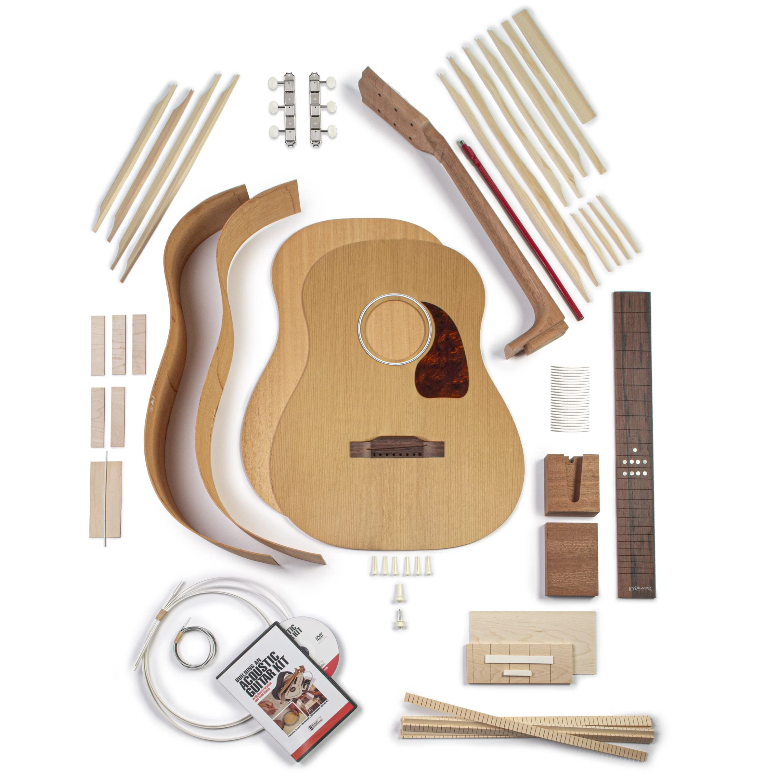 Jumbo-45 Acoustic Guitar Kit With Torrefied Red Spruce And Mahogany - 074 - StewMac - Image 4