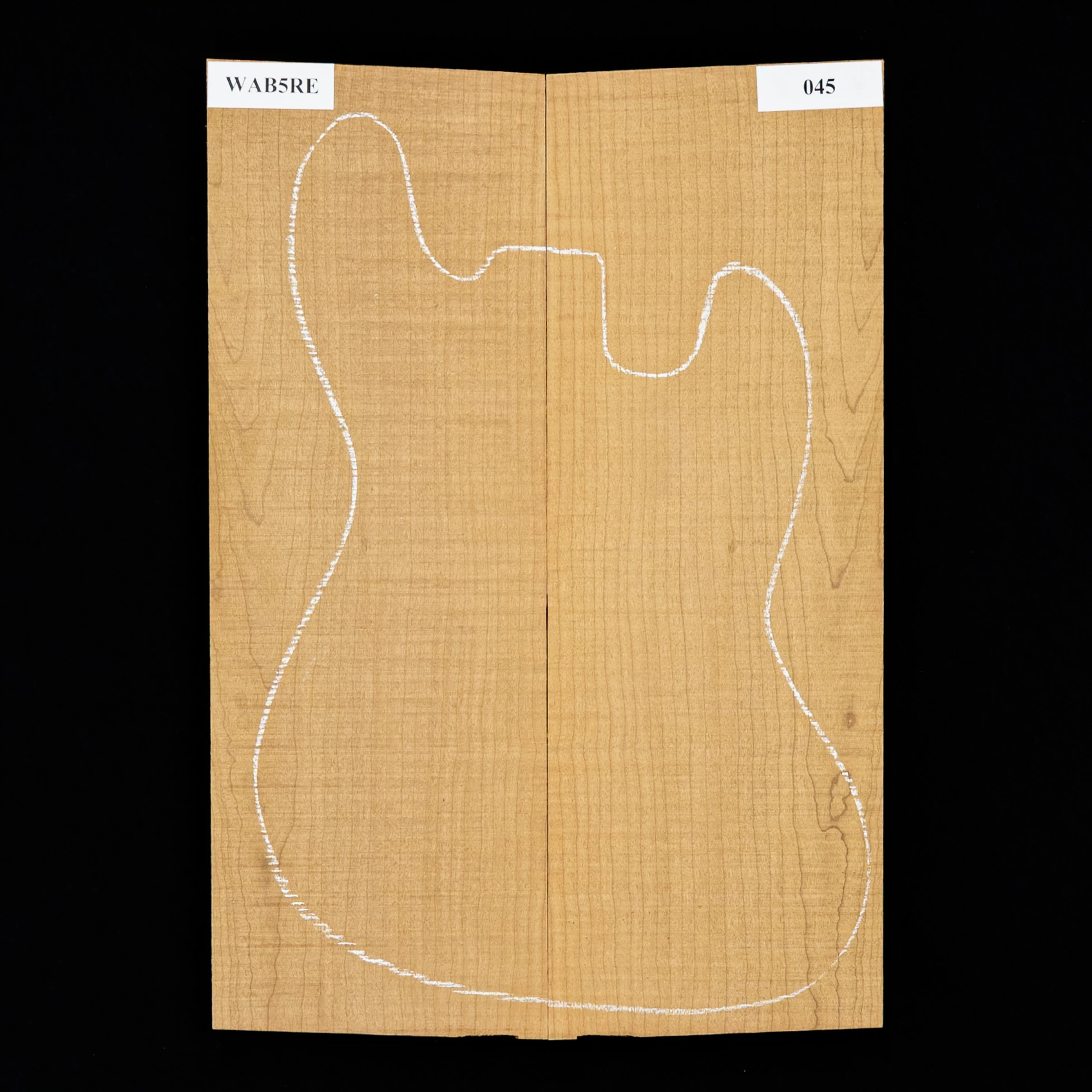 Flame Bigleaf Maple Torrefied Laminated Top - 045 - StewMac