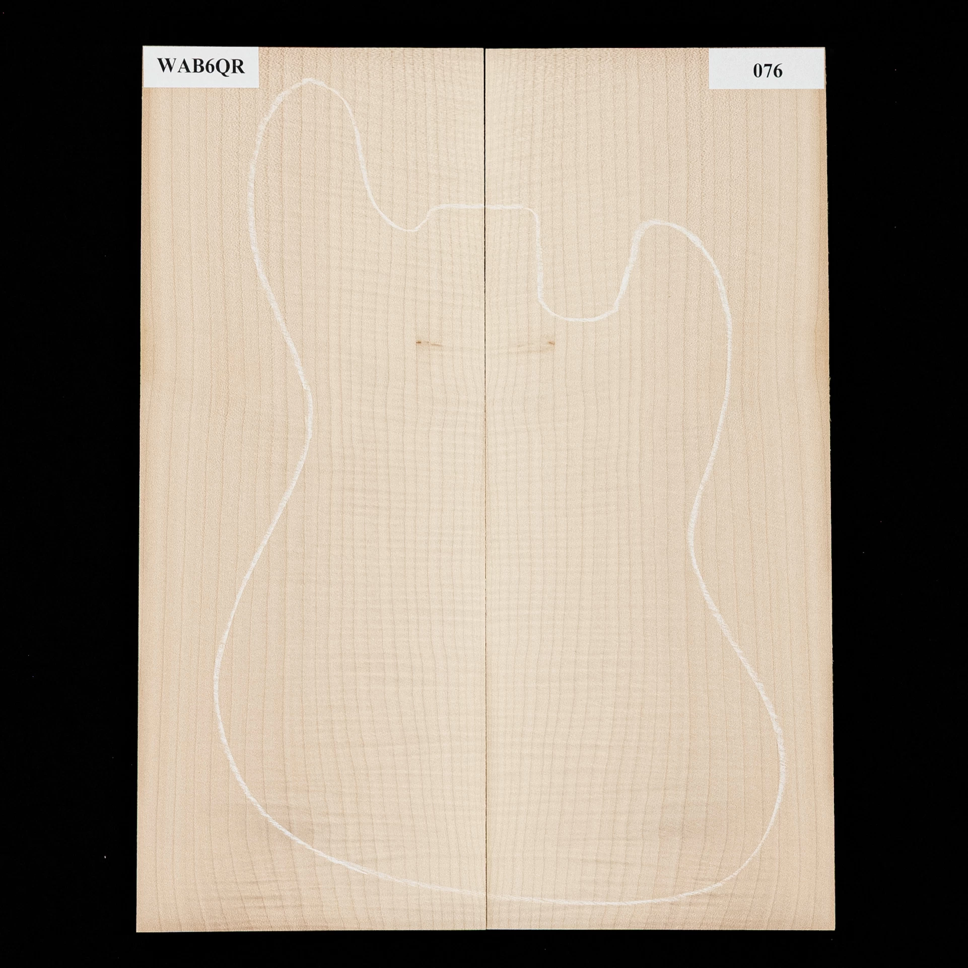 Flame Bigleaf Maple Laminated Top - 076 - StewMac