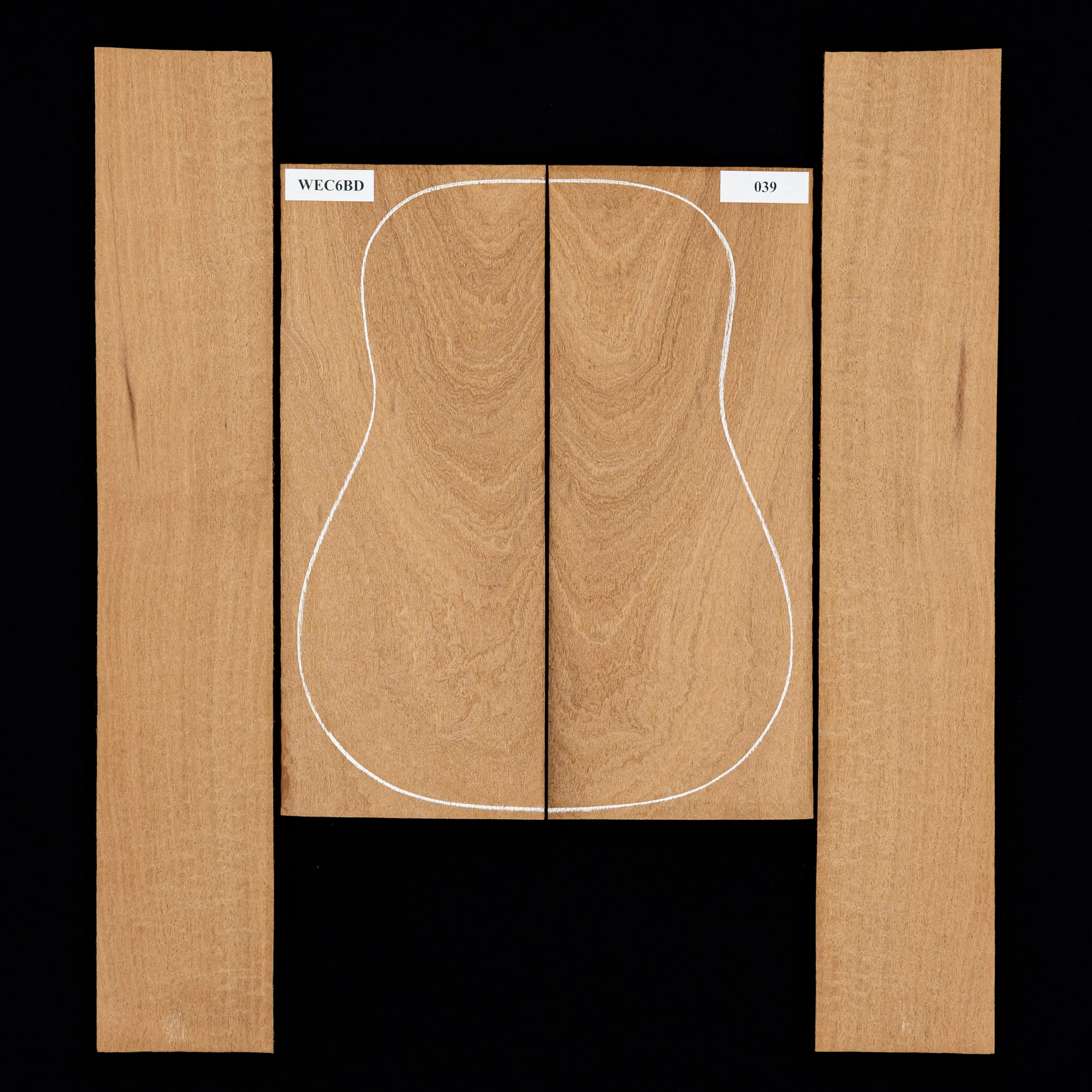 Flame Sapele Back + Side Set - 039 - StewMac