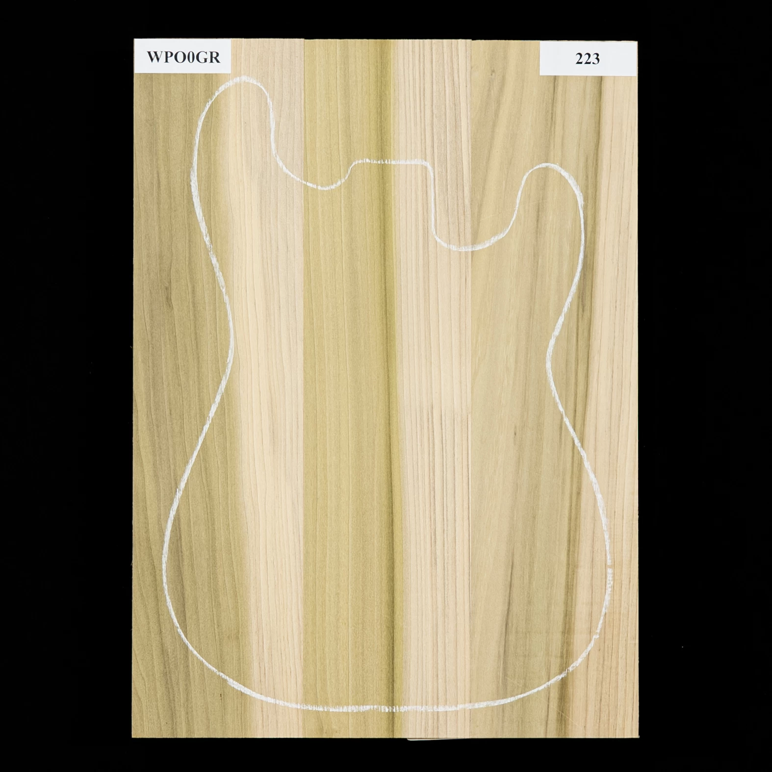 Poplar Body Blank, 3-Piece (11 Lb) - 223 - StewMac