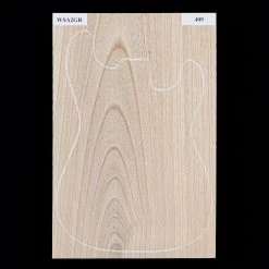 Swamp Ash Body Blank, 1-Piece (8.8 Lb) - 409 - StewMac