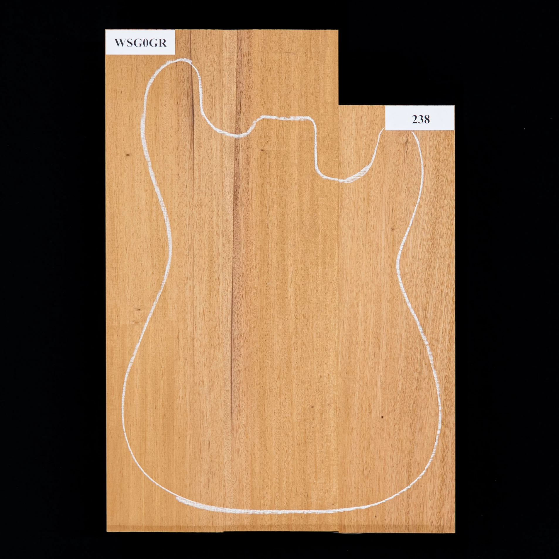 Honduran Mahogany Body Blank, 3-Piece (8.8 Lb) - 238 - StewMac