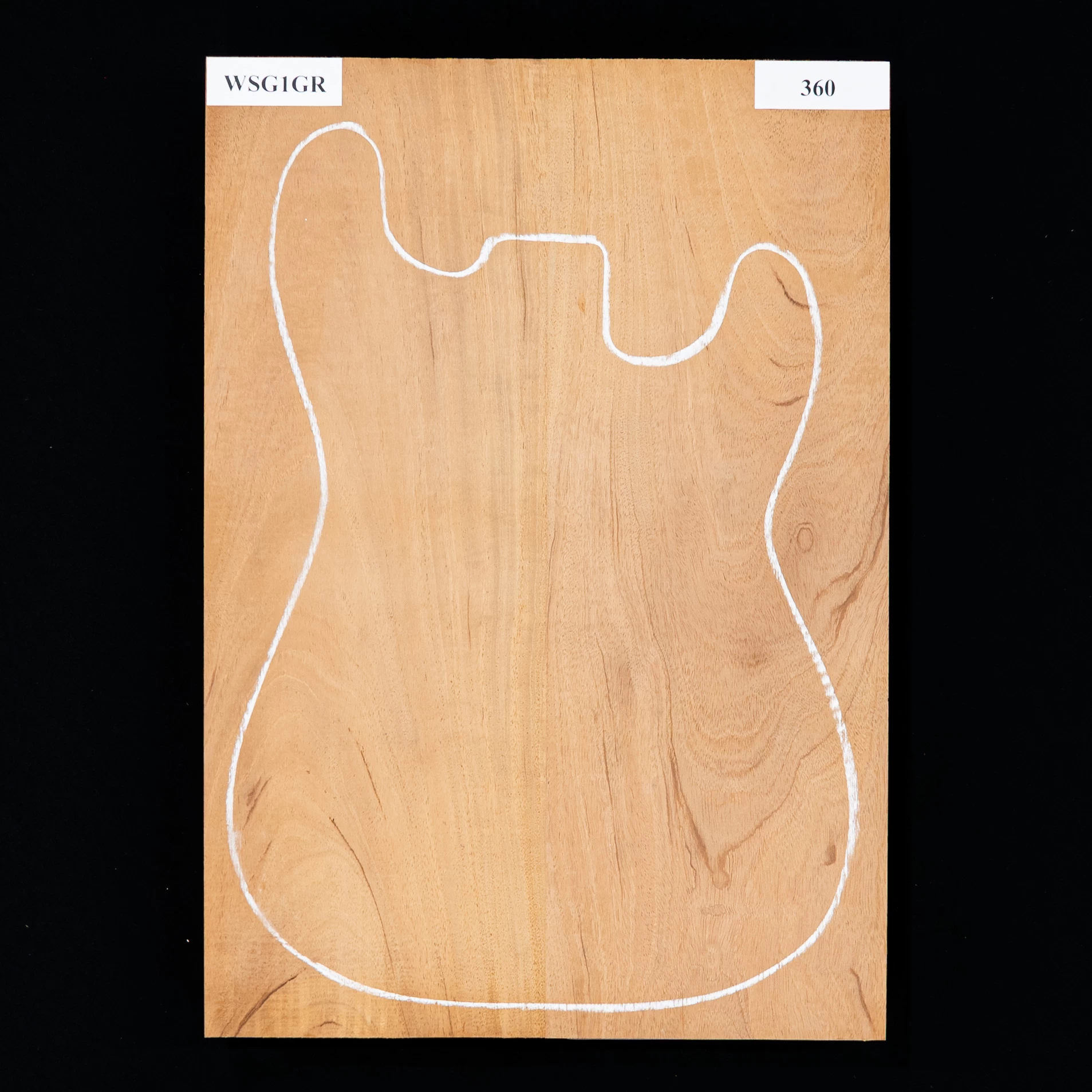 Honduran Mahogany Body Blank, 2-Piece (11.4 Lb) - 360 - StewMac