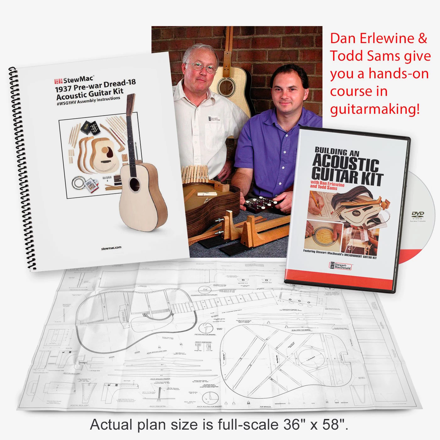 1937 Pre-war Dread-18 Acoustic Guitar Kit - 078 - StewMac - Image 5